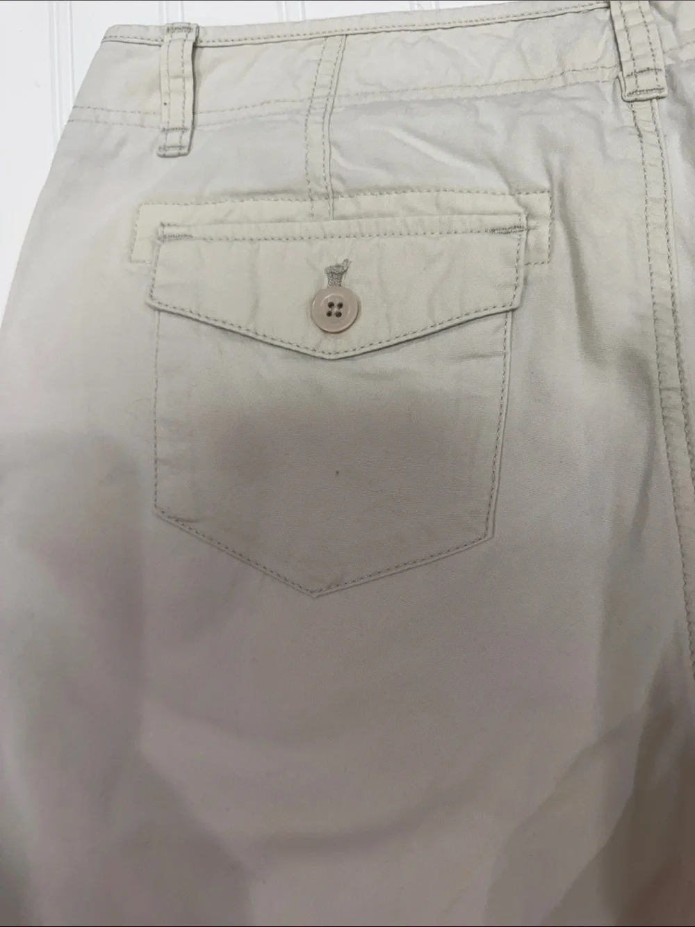 Eddie Bauer Women’s Khaki Chino Shorts Petite 6 Casual Hiking Size 6P
